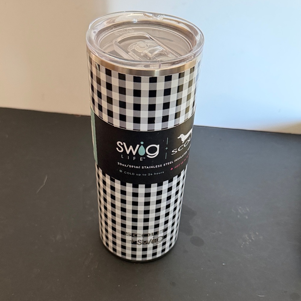 Scout Swig Life Black and White Tumbler 20 oz